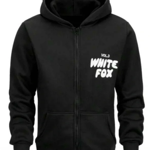 White Fox Boutique Black Hoodie - Picture 2 of 3